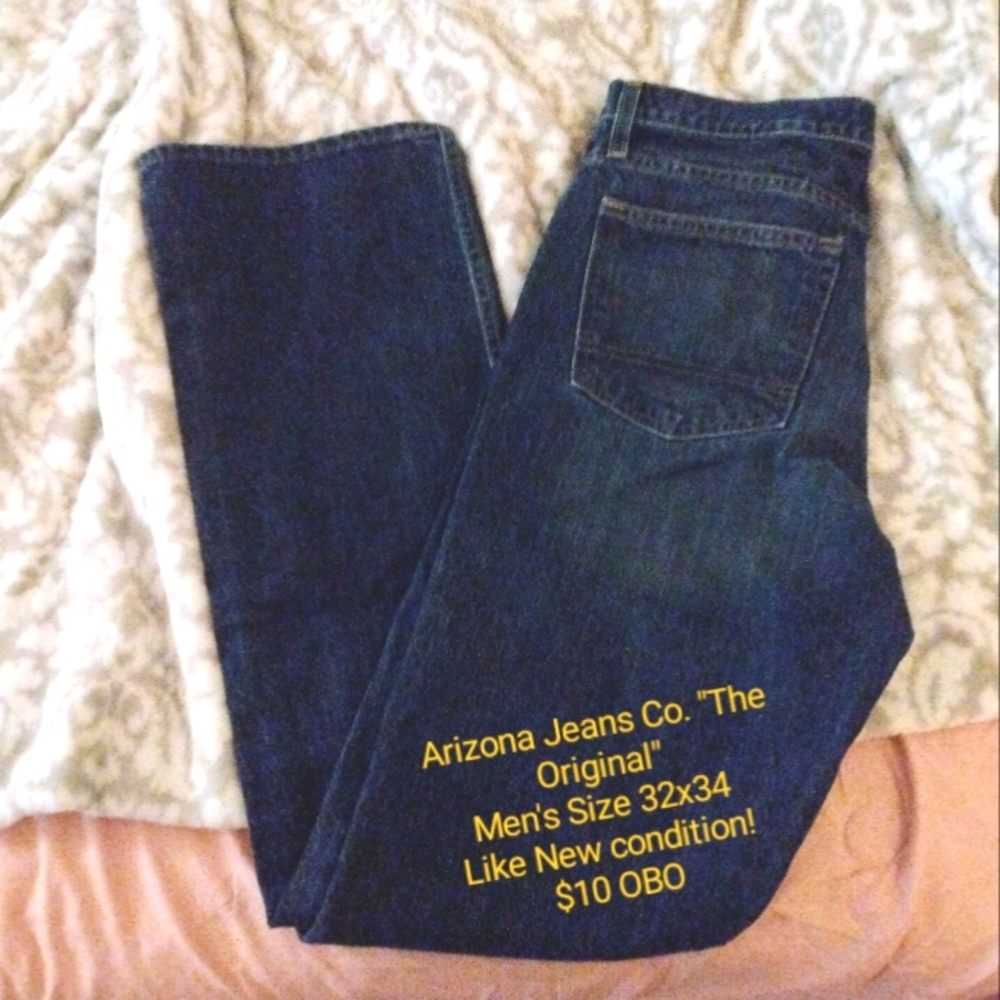 Men's 32x34 Arizona Jean Co. Blue Jeans
